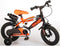 Volare Sportivo Kinderfiets - Jongens - 12 inch - Neon Oranje Zwart - Twee Handremmen - 95% afgemonteerd