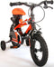 Volare Sportivo Kinderfiets - Jongens - 12 inch - Neon Oranje Zwart - Twee Handremmen - 95% afgemonteerd