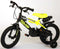 Volare Sportivo Kinderfiets - Jongens - 14 inch - Neon Geel Zwart - Twee Handremmen - 95% afgemonteerd