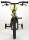 Volare Sportivo Kinderfiets - Jongens - 14 inch - Neon Geel Zwart - Twee Handremmen - 95% afgemonteerd