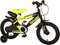 Volare Sportivo Kinderfiets - Jongens - 14 inch - Neon Geel Zwart - Twee Handremmen - 95% afgemonteerd