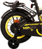 Volare Thombike Kinderfiets - Jongens - 12 inch - Zwart Geel - Twee Handremmen