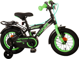 Volare Thombike Kinderfiets - Jongens - 12 inch - Zwart Groen - Twee Handremmen