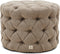 Riviera Maison Opera Footstool Melting Silver - Polyester, Acryl, Rubberhout - Smeltend Zilver - 60.0x60.0x42.0 cm