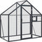 Volière 179x100x185 m aluminium antracietkleurig