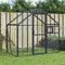 Volière 179x100x185 m aluminium antracietkleurig