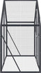 Volière 179x100x185 m aluminium antracietkleurig