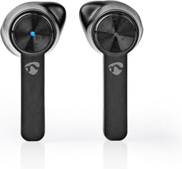 Volledig Draadloze Oordopjes - Bluetooth - Maximale batterijduur: 2.5 uur - Aanraakbediening - Charging case - Ingebouwde microfoon - Ondersteuning voor spraakbesturing - Ear Wings - Zwart