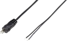 VOLTCRAFT 93015c94 Luidsprekerconnector Stekker, recht Aantal polen: 2 Zwart 1 stuk(s)