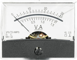 VOLTCRAFT AM-60X46/30V/1,5A/DC Inbouwmeter AM-60X46/30 V/1,5 A/DC 30 V/1,5 A Draaispoel