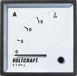 VOLTCRAFT AM-72X72/15A Analoog inbouwmeetinstrument AM-72x72/15 A 15 A Weekijzer