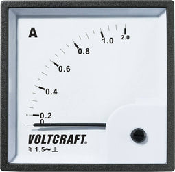 VOLTCRAFT AM-72X72/1A Analoog inbouwmeetinstrument AM-72x72/1A 1 A Weekijzer
