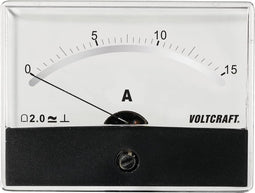 VOLTCRAFT AM-86X65/15A/DC Inbouwmeter AM-86X65/15 A/DC Draaispoel