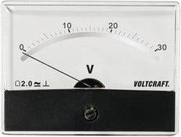 VOLTCRAFT AM-86X65/30V/DC Inbouwmeter AM-86X65/30 V/DC Draaispoel