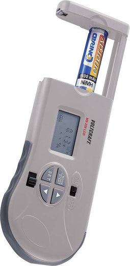 VOLTCRAFT Batterijtester MS-229 LCD Meetbereik (batterijtester) 1.2 V, 1.5 V, 3 V, 9 V, 12 V Oplaadbare batterij, Batte