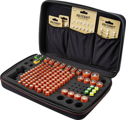 VOLTCRAFT BB-146-1 Batterijkoffer Aantal cellen: 146 AAA (potlood), AA (penlite), C (baby), D (mono), 9V (blok) (l x b