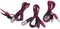 VOLTCRAFT BNC-meetsnoerenset 0.80 m Zwart, Rood