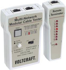 VOLTCRAFT CT-2 CT-2 Kabeltester Geschikt voor RJ-45, BNC, RJ-11