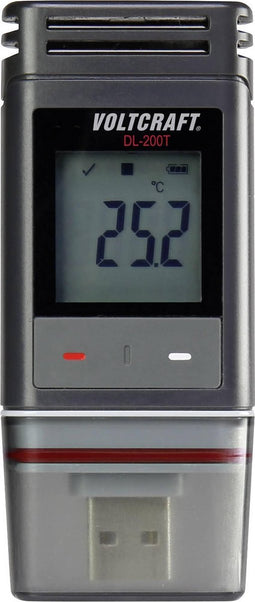 VOLTCRAFT DL-200 T DL-200T Temperatuur datalogger Te meten grootheid Temperatuur -30 tot +60 °C PDF-functie