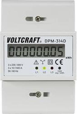 VOLTCRAFT DPM-314D kWh-meter 3-fasen Digitaal 100 A Conform MID: Nee 1 stuk(s)