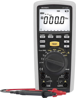 VOLTCRAFT ET-200 Isolatiemeter 50 V, 100 V, 250 V, 500 V, 1000 V 20 GΩ