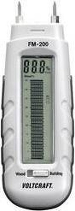 VOLTCRAFT FM-200 Materiaalvochtmeter Meetbereik bouwvochtigheid 0.2 tot 2 %Vol. Meetbereik houtvochtigheid (bereik) 6 t
