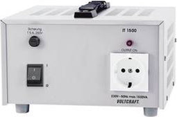 VOLTCRAFT IT-1500 Lab-scheidingstrafo, vaste spanning 1500 VA 230 V/AC (max.)