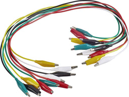 VOLTCRAFT KS-540/0.5 Meetsnoerenset Krokodilklem Krokodilklem 0.54 m Zwart, Rood, Geel, Groen, Wit 1 set(s)