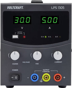 VOLTCRAFT LPS1305 Labvoeding, regelbaar 0 - 30 V/DC 0 - 5 A 150 W Aantal uitgangen: 1 x