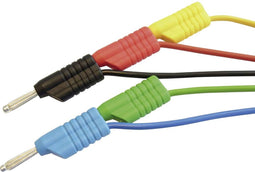 VOLTCRAFT MS 4250S Meetsnoerenset Banaanstekker 4 mm Banaanstekker 4 mm 1.00 m Rood, Zwart, Blauw, Groen, Geel 1 stuk(s