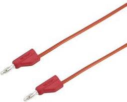 VOLTCRAFT MSB-300 Meetsnoer Banaanstekker 4 mm Banaanstekker 4 mm 5.00 m Rood 1 stuk(s)
