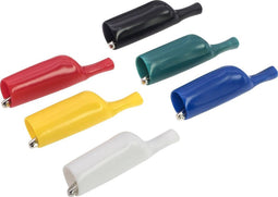 VOLTCRAFT MSK-106 Krokodillenklemmenset Steekaansluiting 2 mm Rood, Zwart, Geel, Blauw, Groen, Wit