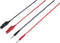 VOLTCRAFT MSL-100 Meetsnoer Stekker 4 mm 1.00 m Zwart, Rood 1 stuk(s)