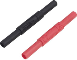 VOLTCRAFT MSL-504 Meetkabelverbinder Bus 4 mm Bus 4 mm Zwart, Rood 1 stuk(s)