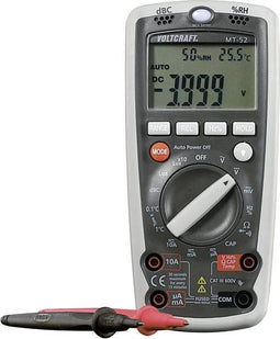 VOLTCRAFT MT-52 Multimeter Digitaal Milieumeetfunctie CAT III 600 V Weergave (counts): 4000