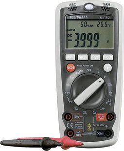 VOLTCRAFT MT-52 SE Multimeter Digitaal Milieumeetfunctie CAT III 600 V Weergave (counts): 4000