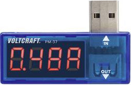 VOLTCRAFT PM-37 USB-stroommeter Digitaal CAT I Weergave (counts): 999
