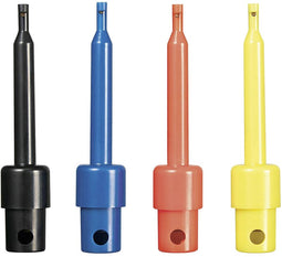 VOLTCRAFT Probe-set Solderen CAT I Zwart, Rood, Blauw, Geel