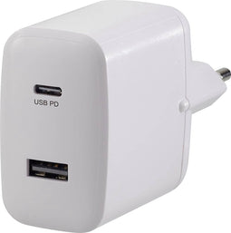 VOLTCRAFT UC-2ACX001 VC-11501480 USB-oplader 3000 mA 2 x USB, USB-C bus Thuis USB Power Delivery (USB-PD)