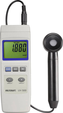 VOLTCRAFT UV-500 UV-meter 0.002 - 19.99 mW/cm²