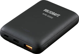 VOLTCRAFT VC-11015280 Wireless powerbank 10000 mAh Power Delivery, Fast Charge LiPo Zwart