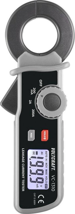 VOLTCRAFT VC-1310 Stroomtang Digitaal CAT II 600 V Weergave (counts): 1999