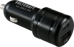VOLTCRAFT VC-30CC-PD VC-30CC-PD USB-oplader 2 x USB, USB-C bus Auto USB Power Delivery (USB-PD)