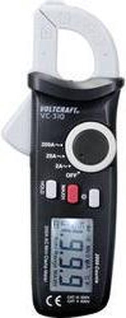 VOLTCRAFT VC-310 Stroomtang Digitaal CAT II 600 V, CAT III 300 V Weergave (counts): 2000