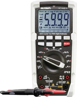 VOLTCRAFT VC-440 E Multimeter Digitaal Sproeidicht (IP65) CAT III 1000 V, CAT IV 600 V Weergave (counts): 6000