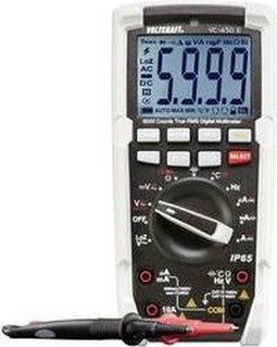 VOLTCRAFT VC-450 E Multimeter Digitaal Sproeidicht (IP65) CAT III 1000 V, CAT IV 600 V Weergave (counts): 6000