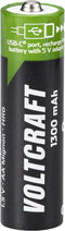 VOLTCRAFT VC-AA1300USB Oplaadbare batterij (USB-C) Li-ion 1300 mAh 1.5 V 4 stuk(s)