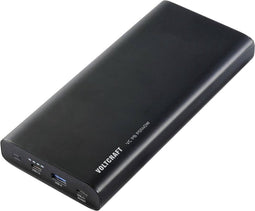 VOLTCRAFT VC PB PD140W Powerbank 22400 mAh Quick Charge 3.0, USB PD 3.0 Li-ion Zwart (mat) Statusweergave