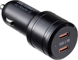VOLTCRAFT VC-PD40W-2C VC-13431420 USB-oplader 3 A 2 x USB-C Auto USB Power Delivery (USB-PD)