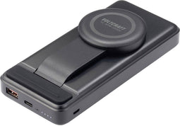 VOLTCRAFT VC-WPB-20000 Wireless powerbank 20000 mAh Qi Wireless Charging, USB PD Li-ion Zwart Statusweergave